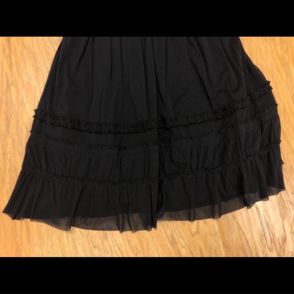 Juicy Couture Black Ruffled Mesh Dress - Picture 7 of 7